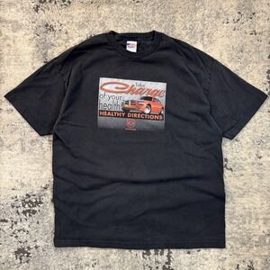 Y2K 2000s Dodge Charger Graphic Tee XL Black Made In USA Murina Mopar